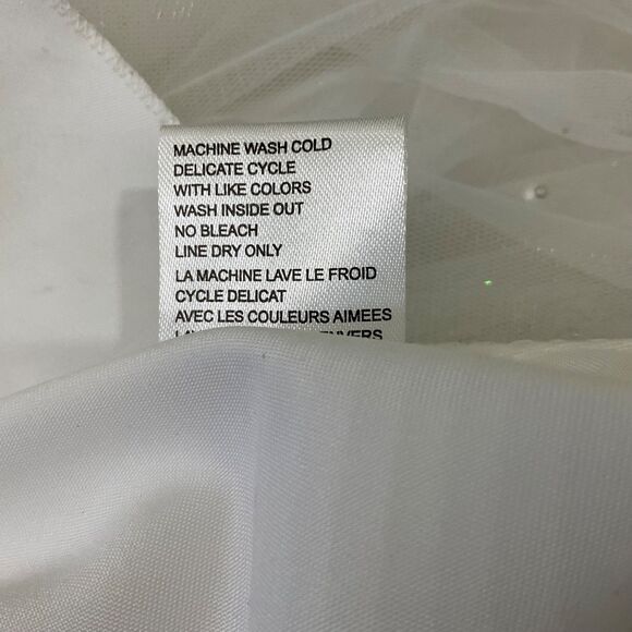 American Princess Girls 7 Fancy Special Occasion Dress White Beaded tulle Fairy - Picture 8 of 9